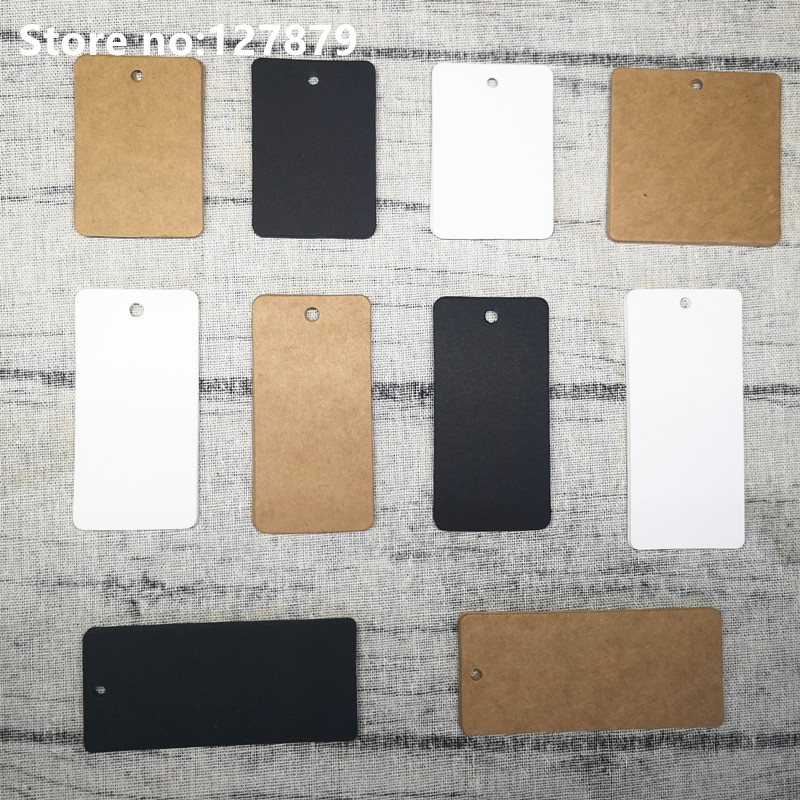 Kraft Hang Tag - 100 Adet Çoklu Boyutlarda Kraft Kağıt
