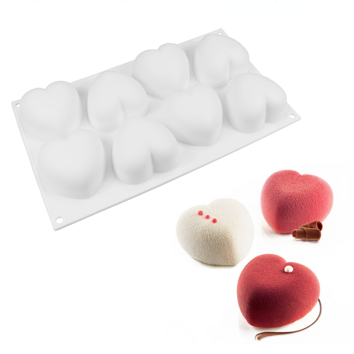 Candle Making Supplies Kit - Aşk Kalp Silikon Sabun Kalıp El
