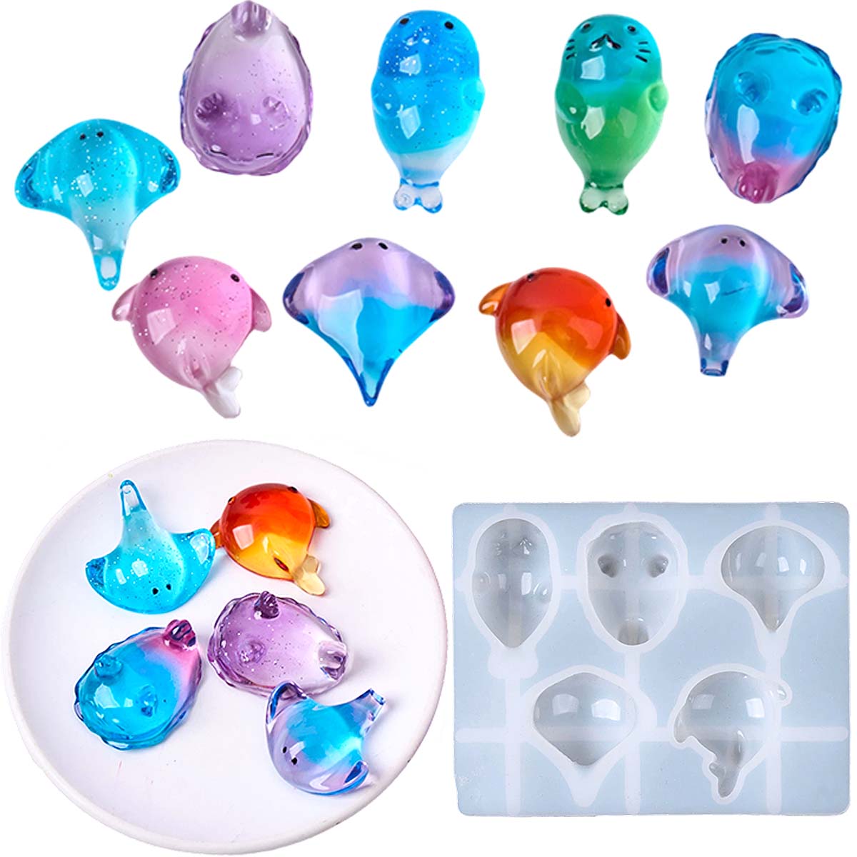 Candle Souvenir - 3D Şifalı Kawaii Manta Ray Balinası