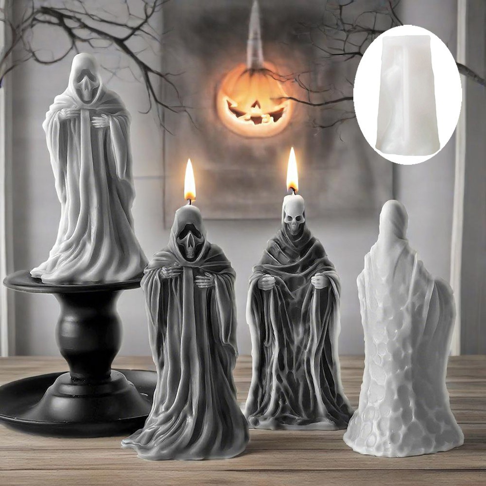 Candle Making Supplies Kit - 3D İskelet Kokulu Mum Silikon Kalıp