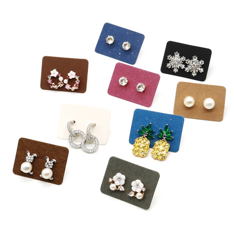 Kraft Hang Tag - 3.5*2.5cm 100 adet/grup Kraft kağıt kulak