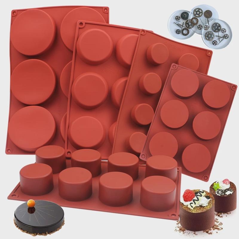 Candle Making Supplies Kit - Yuvarlak Silikon Sabun Kalıbı DIY El