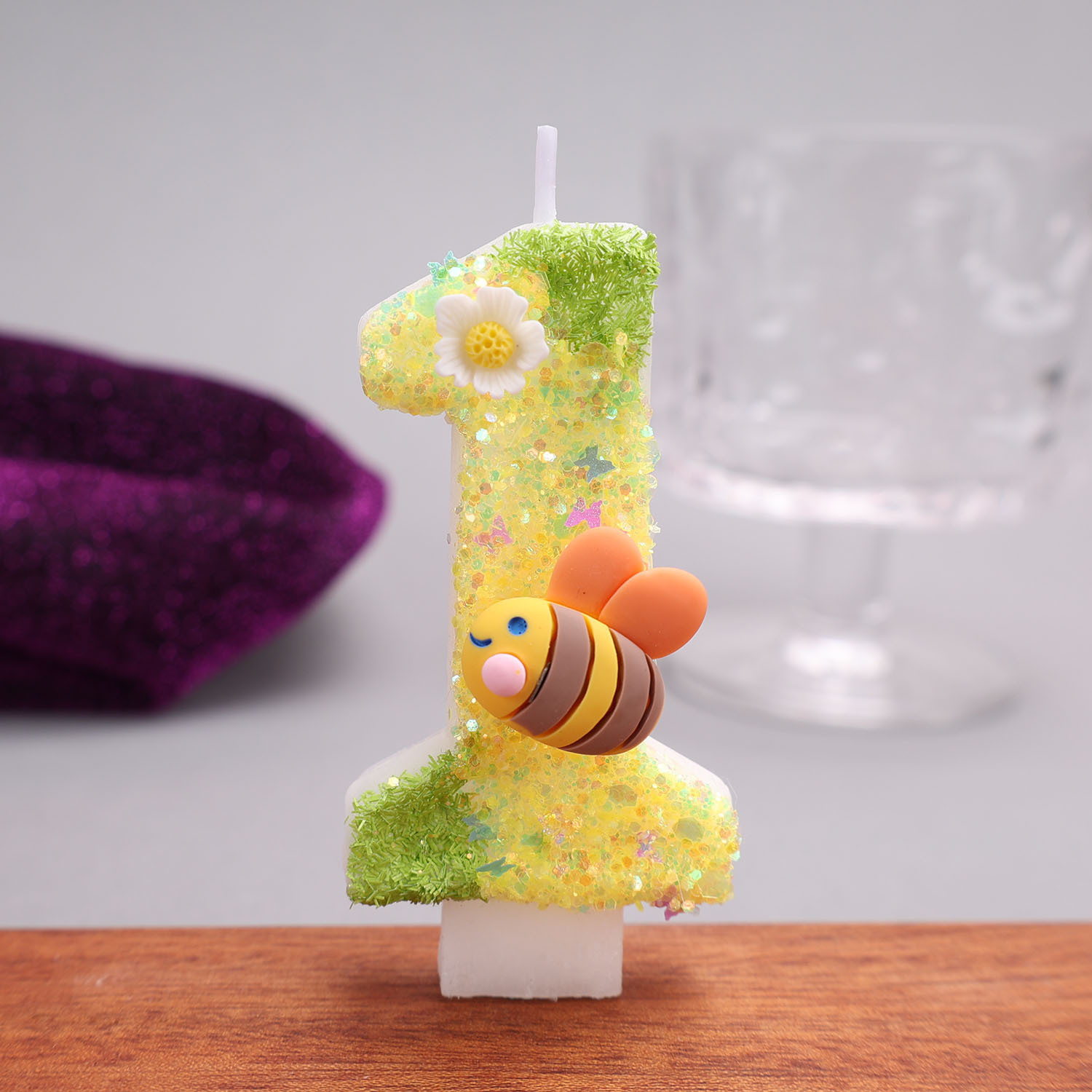 Sarı-yeşil dijital mumlar, üze - Candle Souvenir incelemesi ve fiyatı