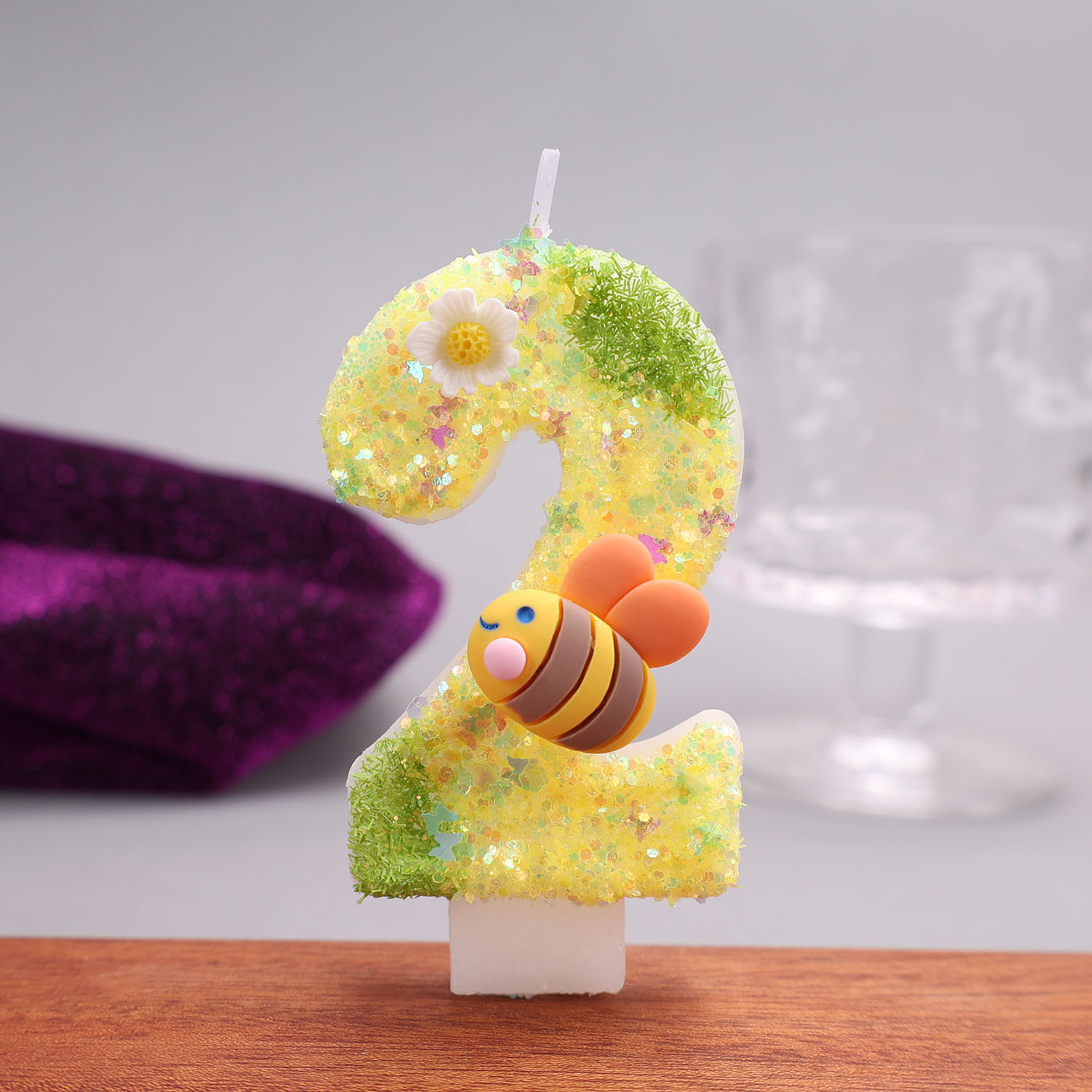 Sarı-yeşil dijital mumlar, üze - Candle Souvenir incelemesi ve fiyatı