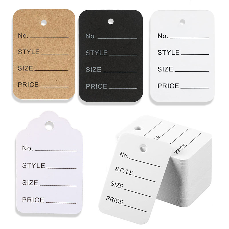 100 adet/grup 3.5x5 cm Fiyat E - Kraft Hang Tag incelemesi ve fiyatı