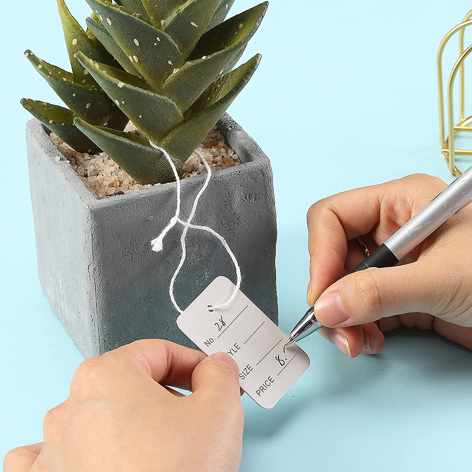 100 adet/grup 3.5x5 cm Fiyat E - Kraft Hang Tag incelemesi ve fiyatı