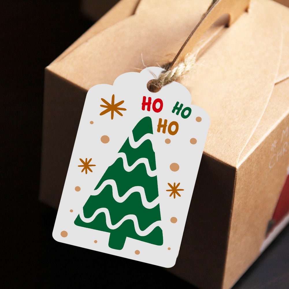 100 adet Merry Christmas etike - Kraft Hang Tag incelemesi ve fiyatı