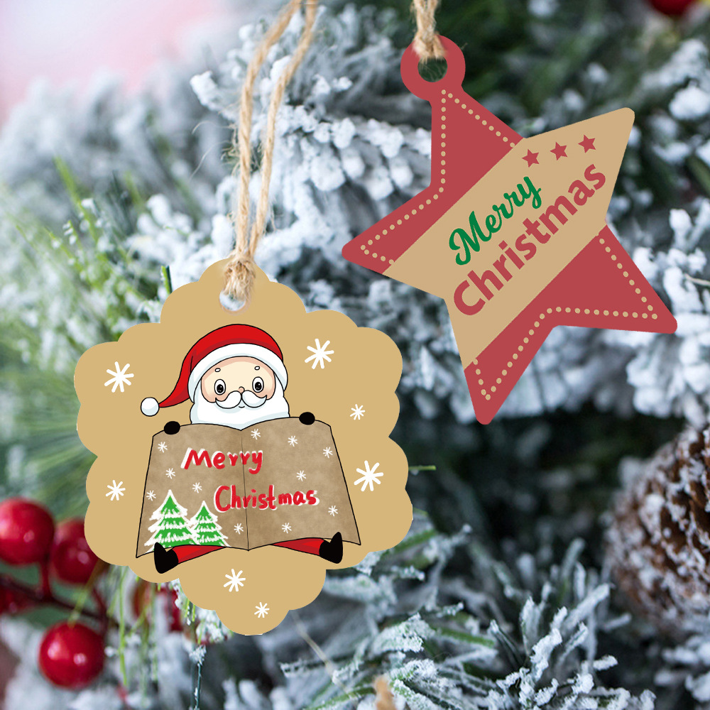 100 adet Merry Christmas etike - Kraft Hang Tag incelemesi ve fiyatı
