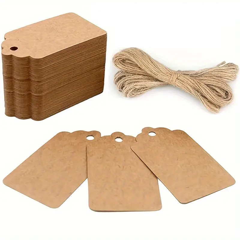 100 adet Kraft Kağıt Etiket, İ - Kraft Hang Tag incelemesi ve fiyatı