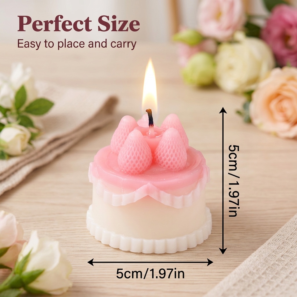 1 Adet Kek Şeklinde Kokulu Mum - Candle Souvenir incelemesi ve fiyatı