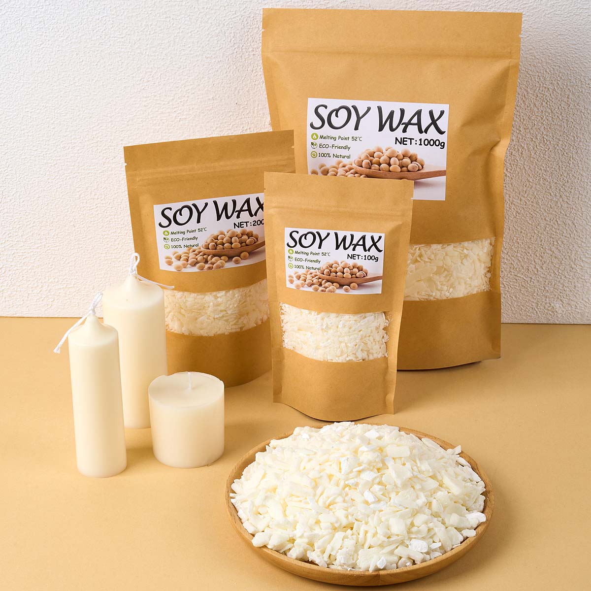 1 Pound Saf Beyaz Soya Balmumu - Candle Making Supplies Kit incelemesi ve fiyatı